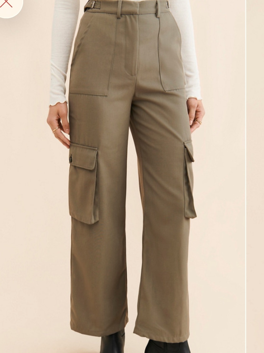 Buckle Cargo Pants